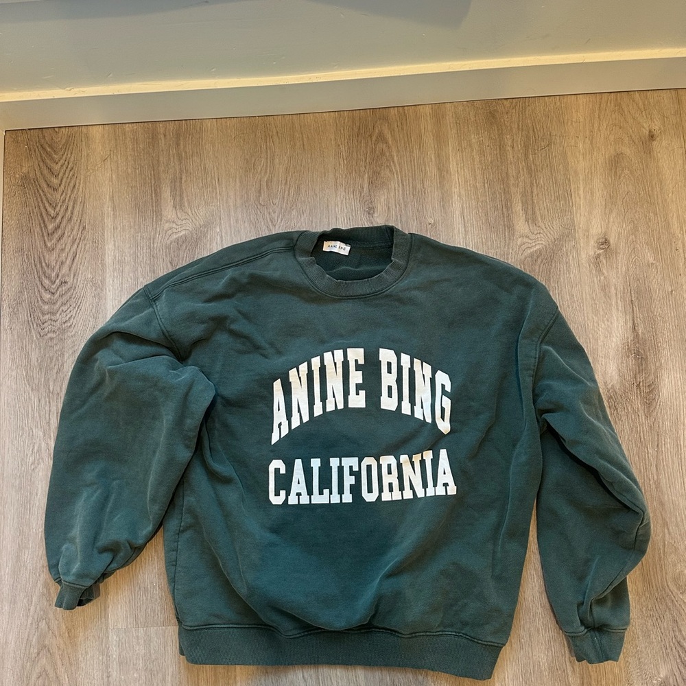 Anine Bing California Green Sweatshirt